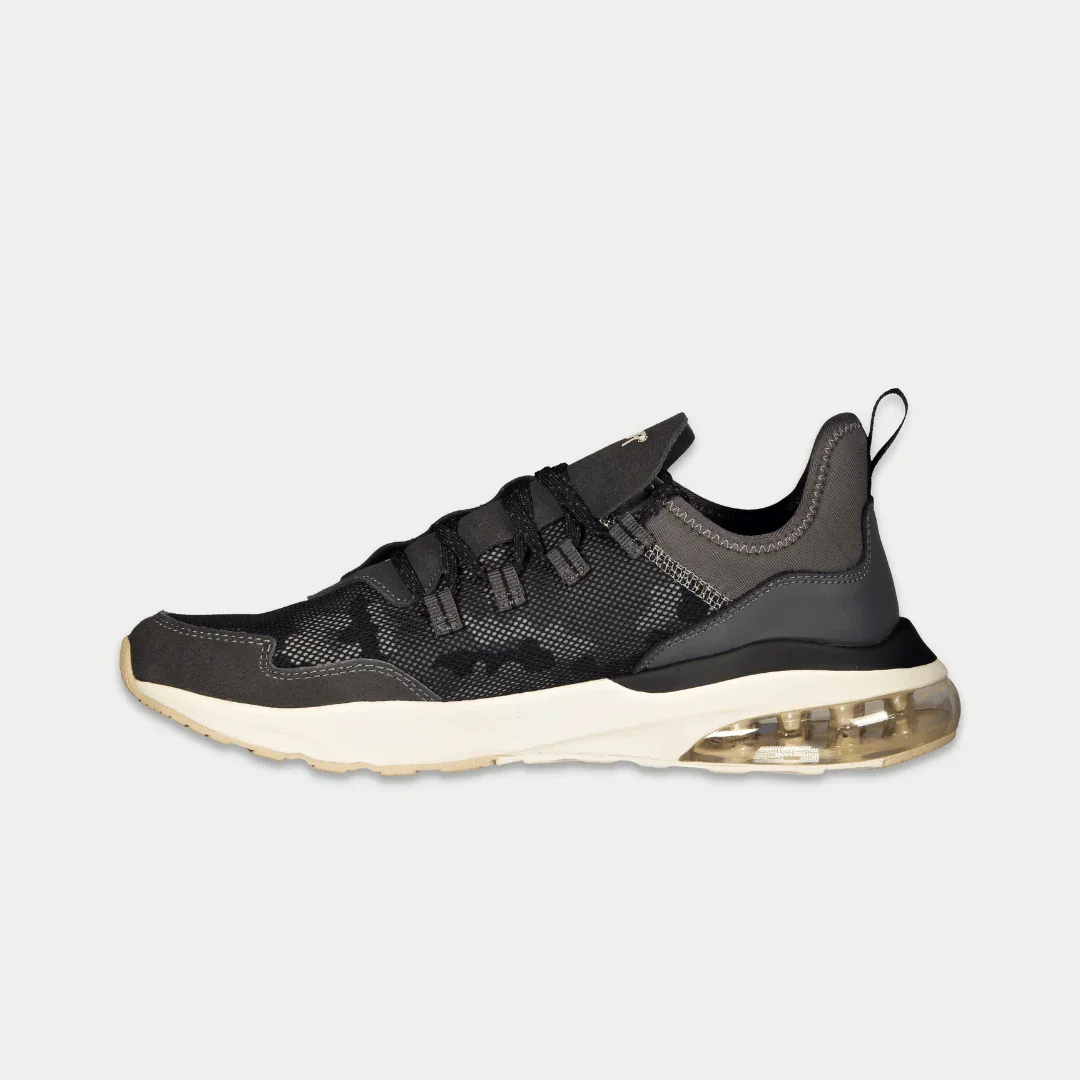 LA Gear Men’s Runyon Lowtop | Black x Gray - Image 3